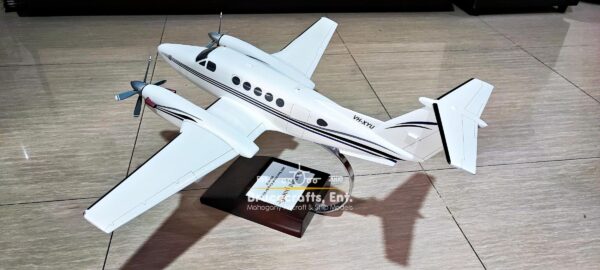 Model of Beechcraft Super King Air B200 with detailed craftsmanship.